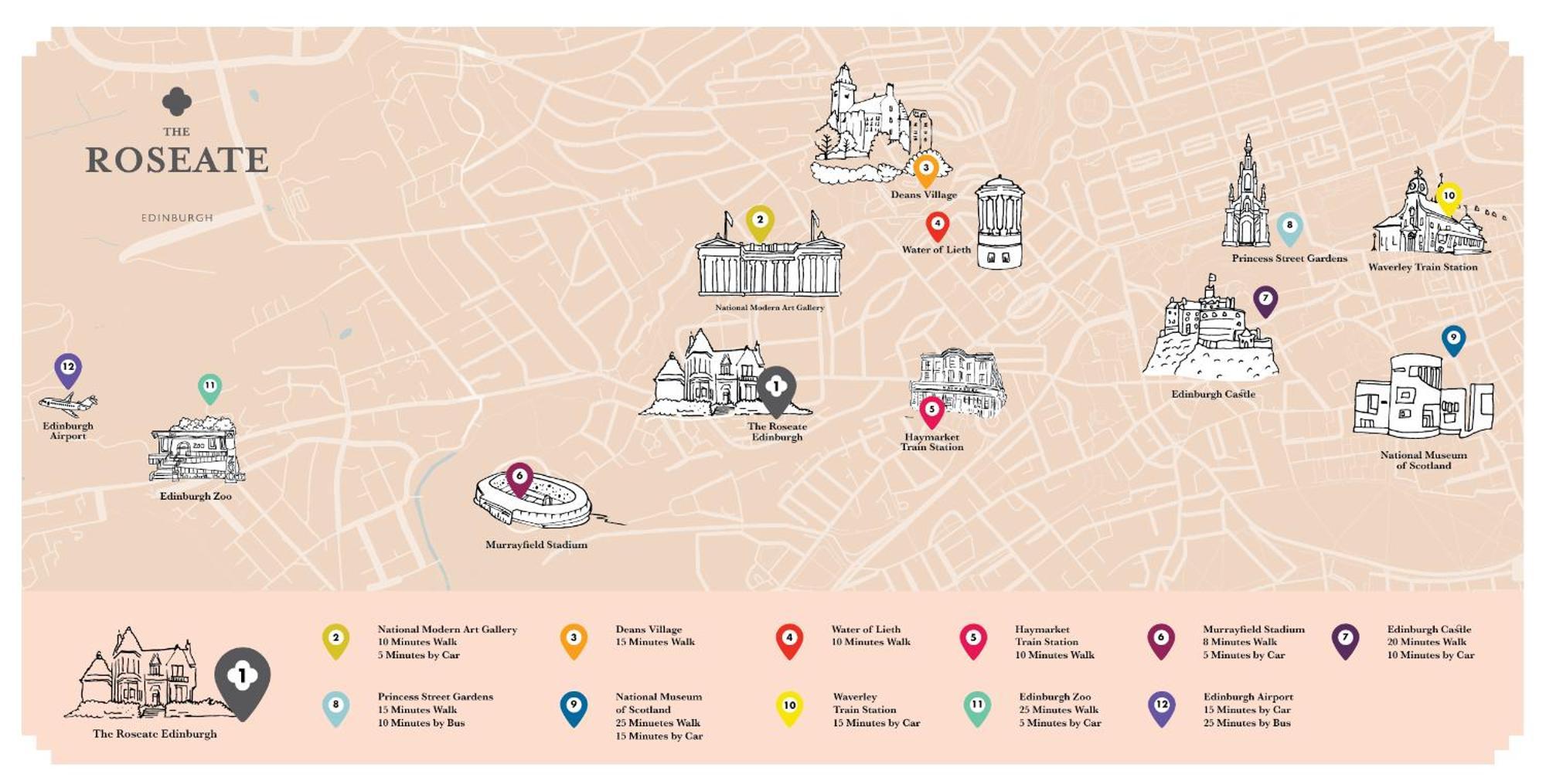 The Roseate Edinburgh - Small Luxury Hotels Of The World Bagian luar foto Map of the University of Oxford